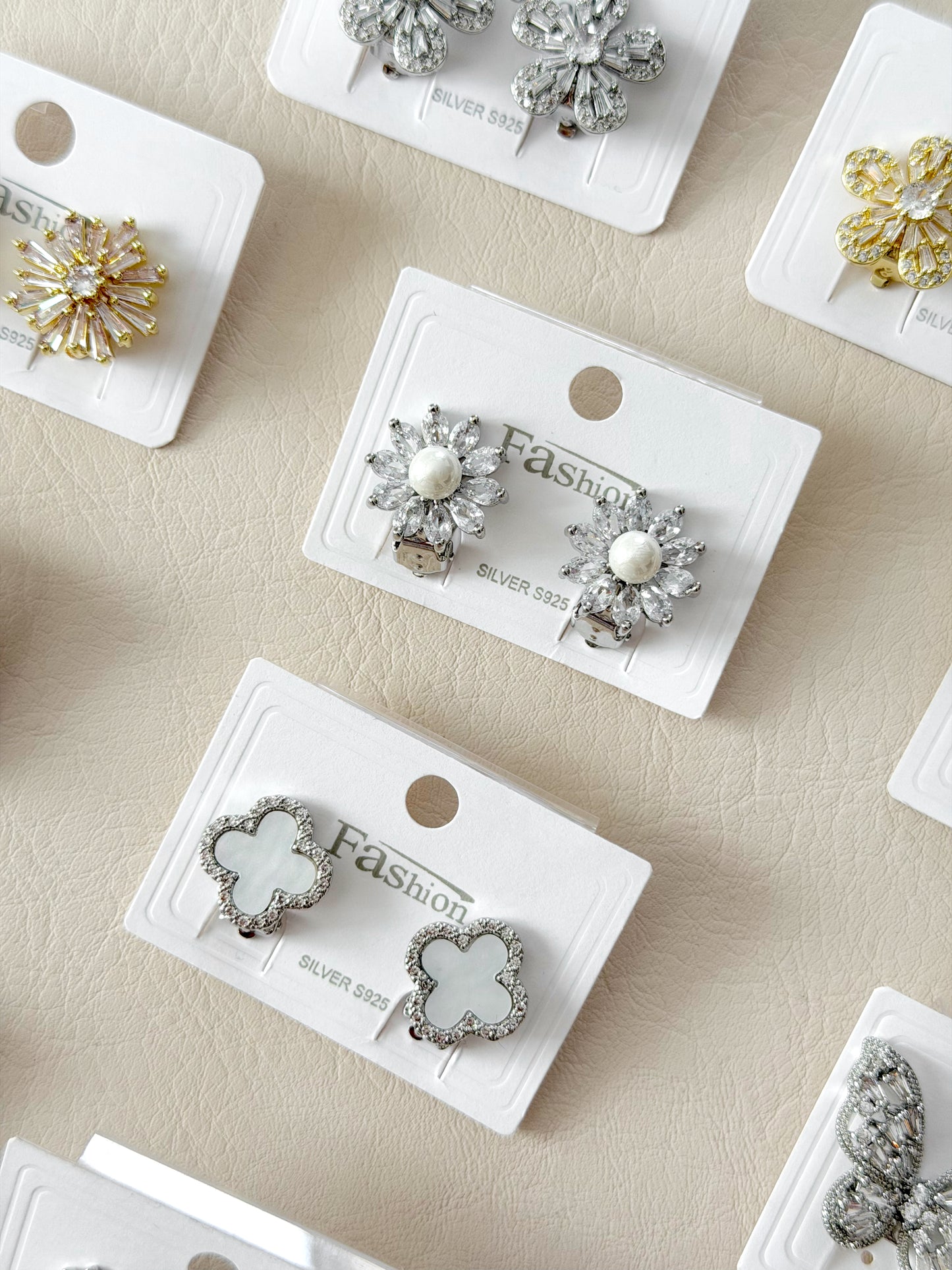 Clip on earrings (no piercing)