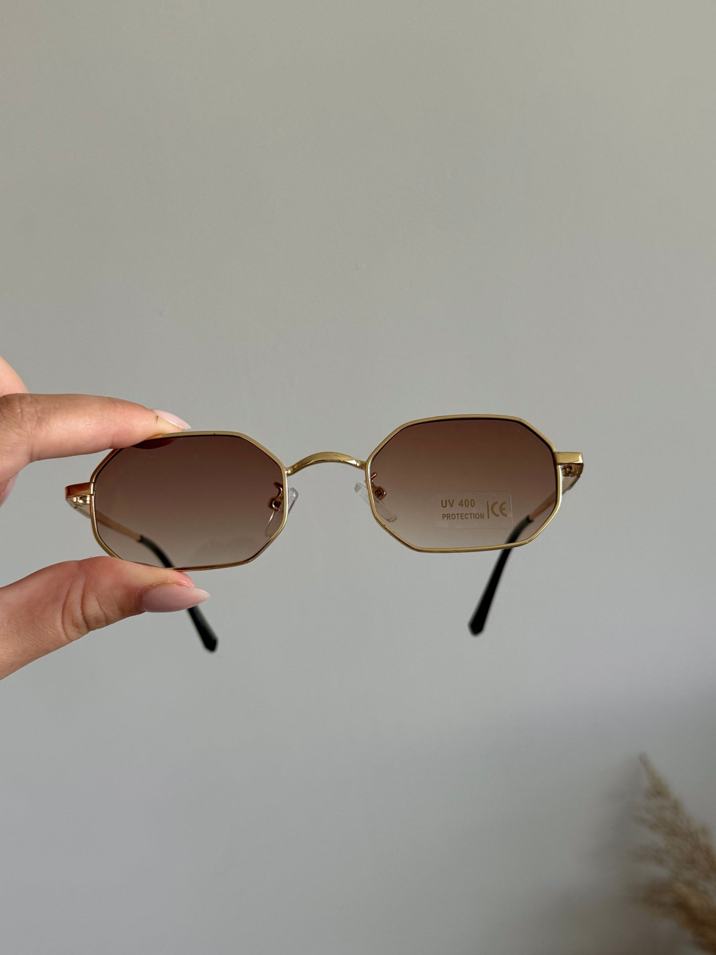Golden brown sunglasses