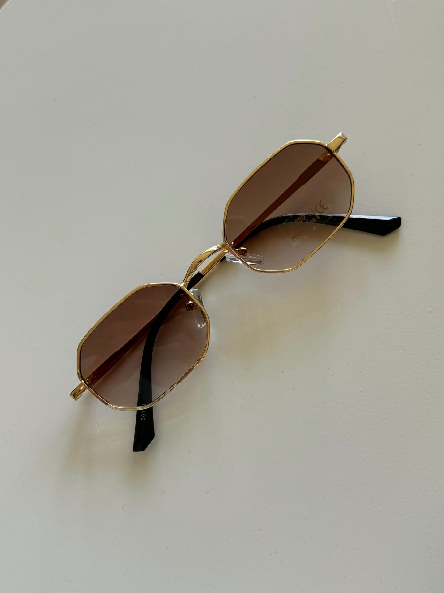 Golden brown sunglasses