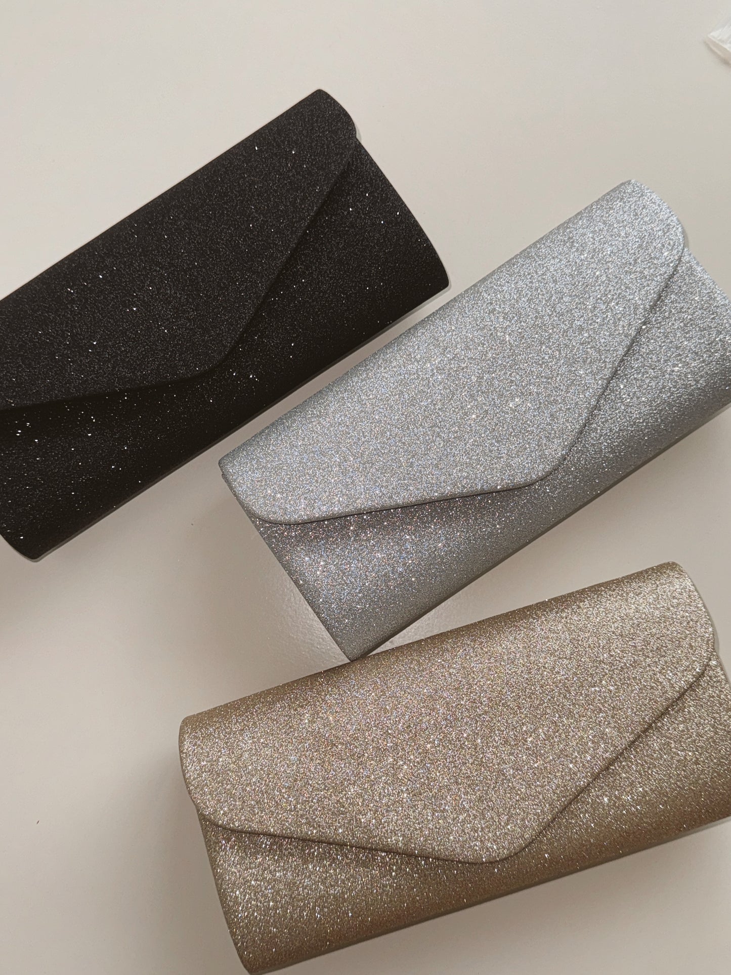 Glitter pouch bags