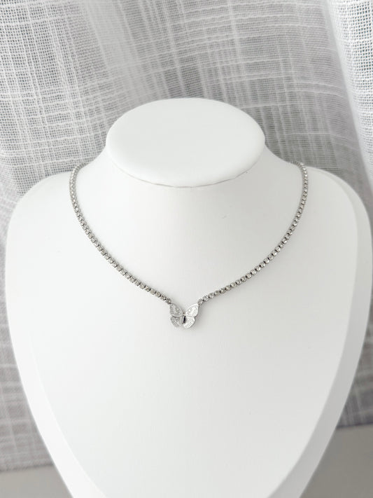 Mini Butterfly Tennis necklace