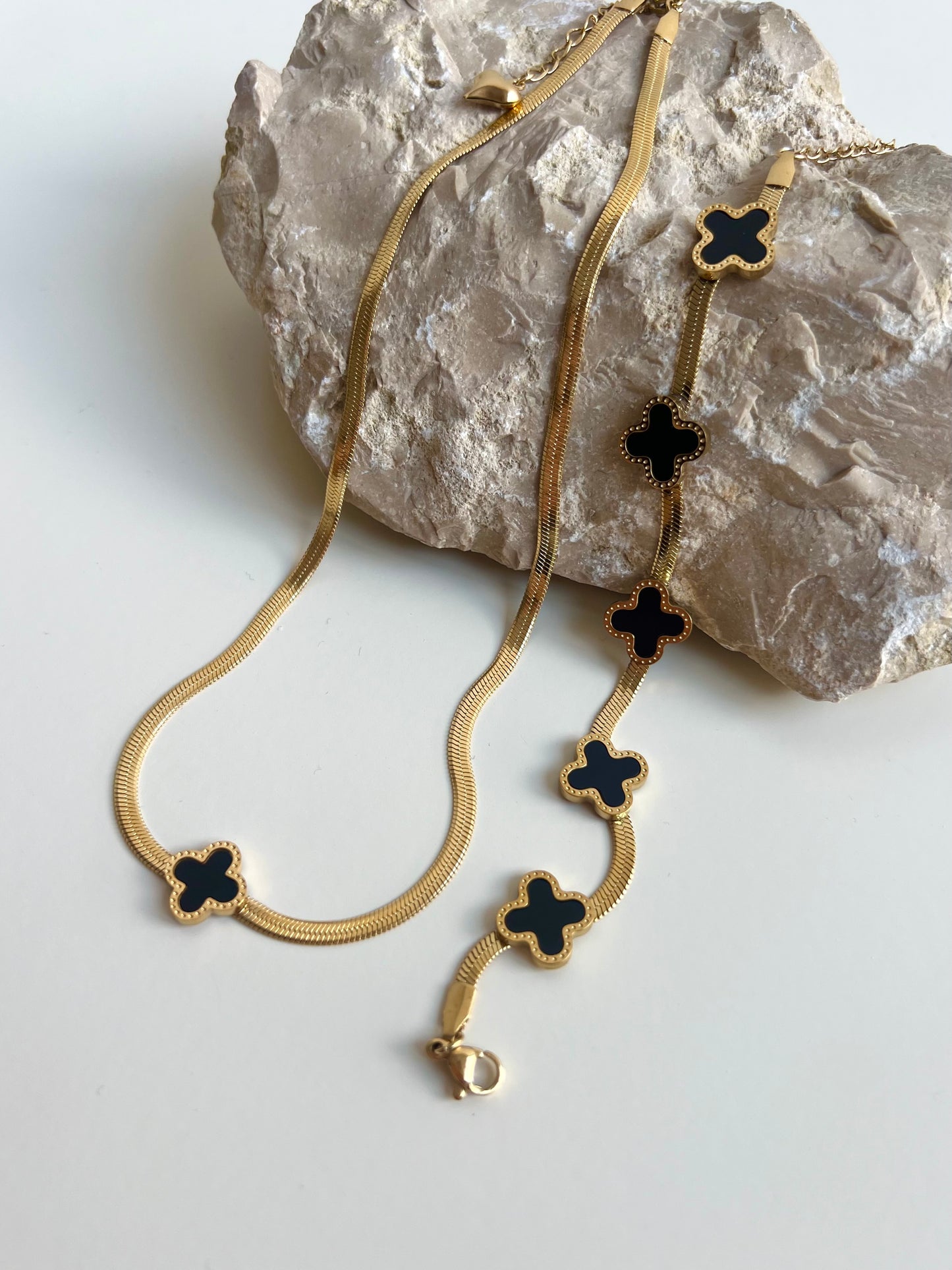 Snake vancleef necklace & bracelet