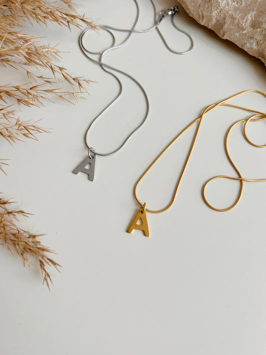 Gold Initial necklace