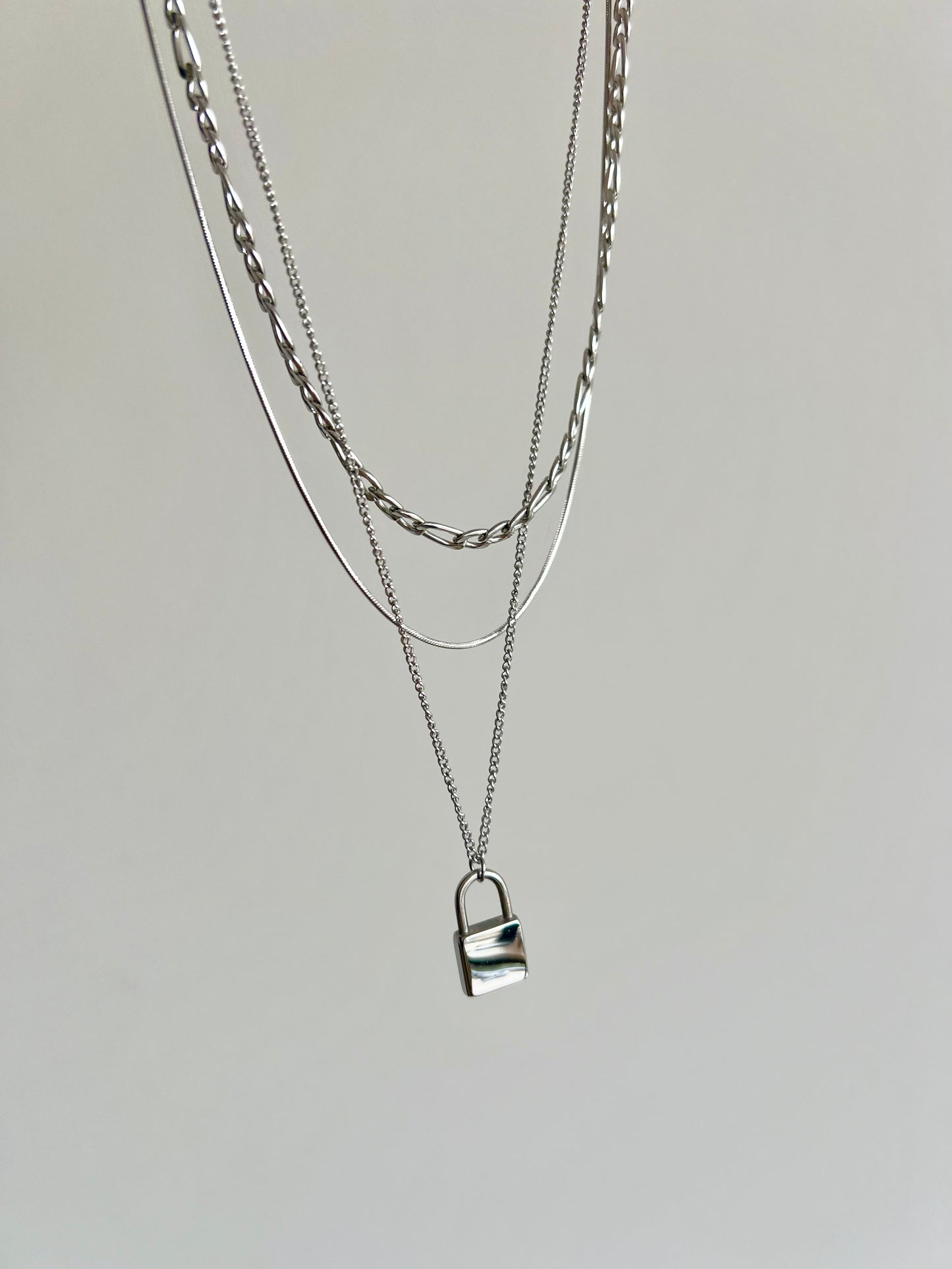 Triple lock necklace