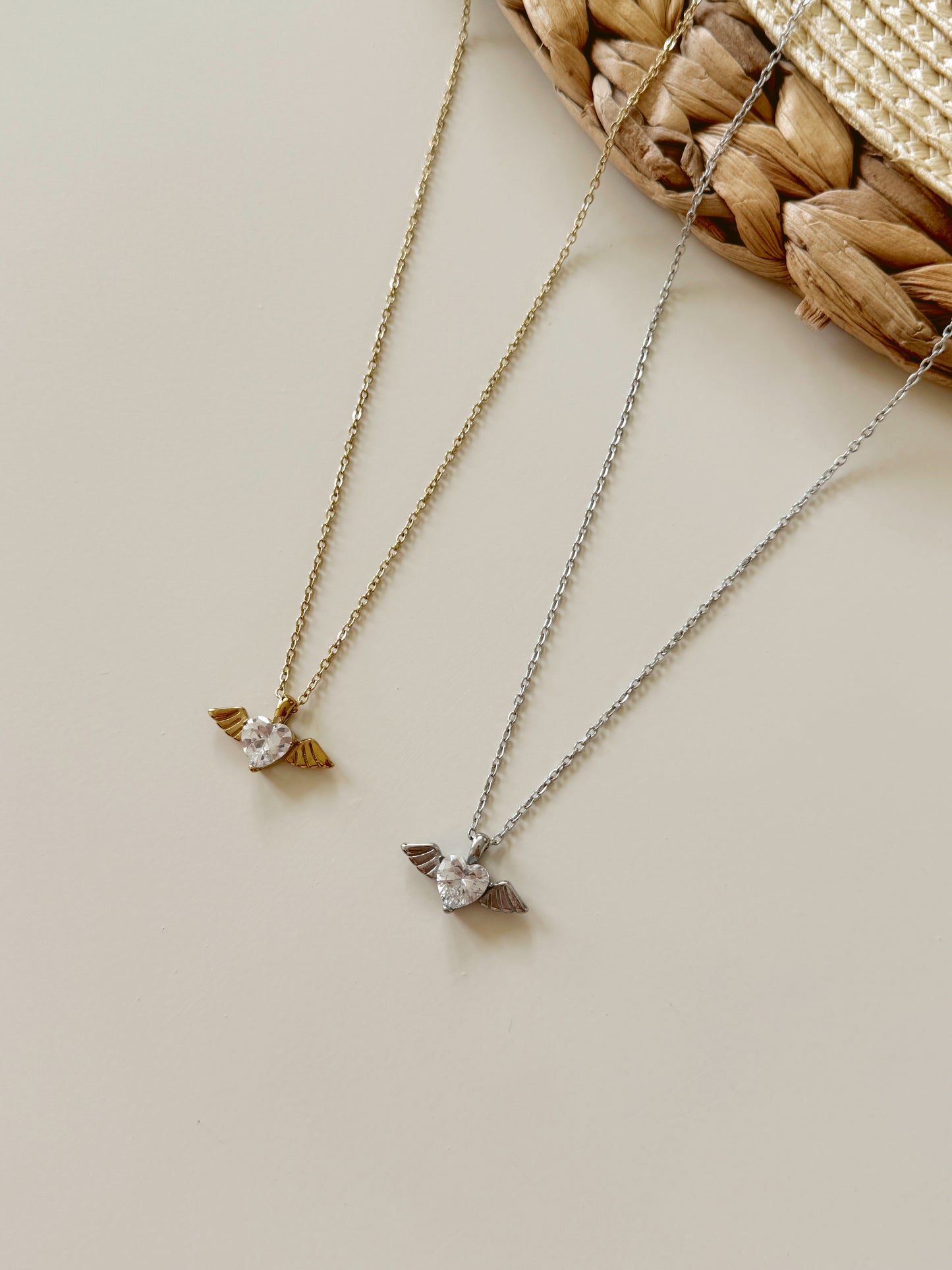 Angel heart necklaces