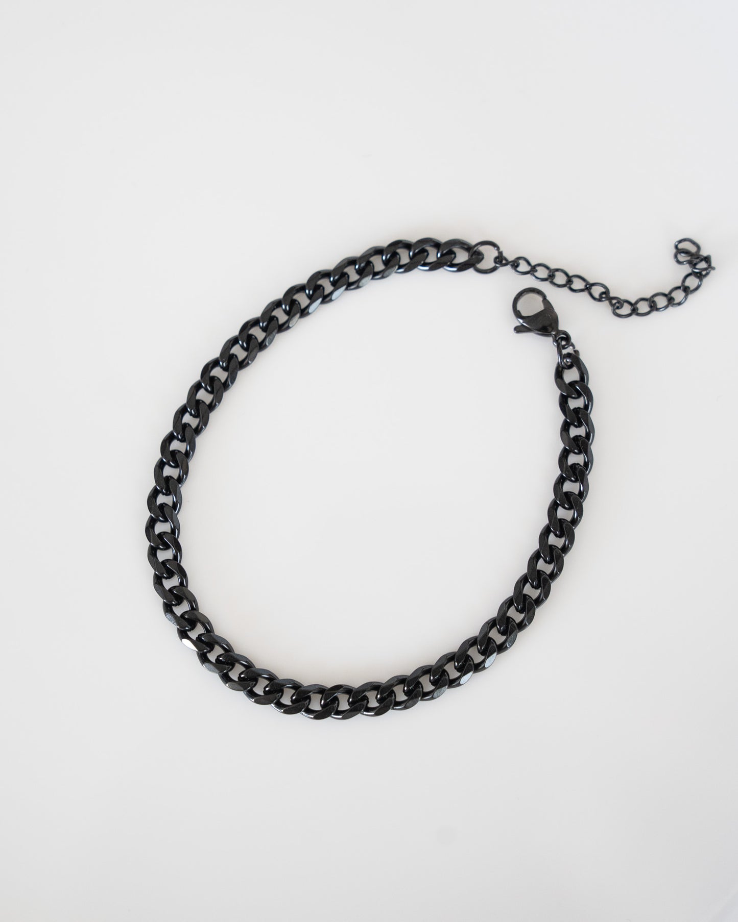Thin black bracelet for men / unisex