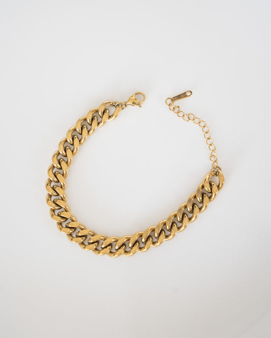 Bold gold bracelet for men / unisex
