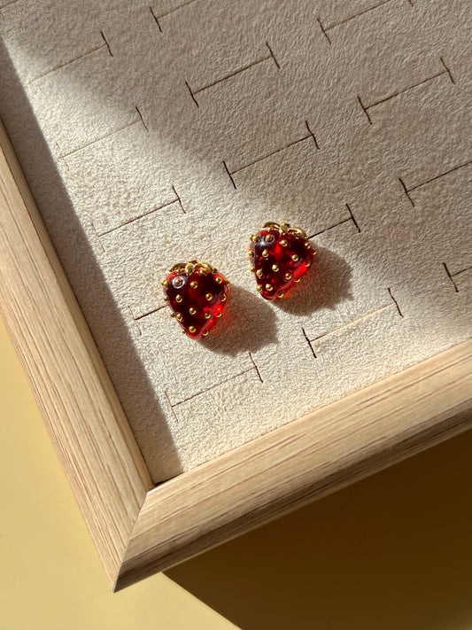 Strawberry earrings