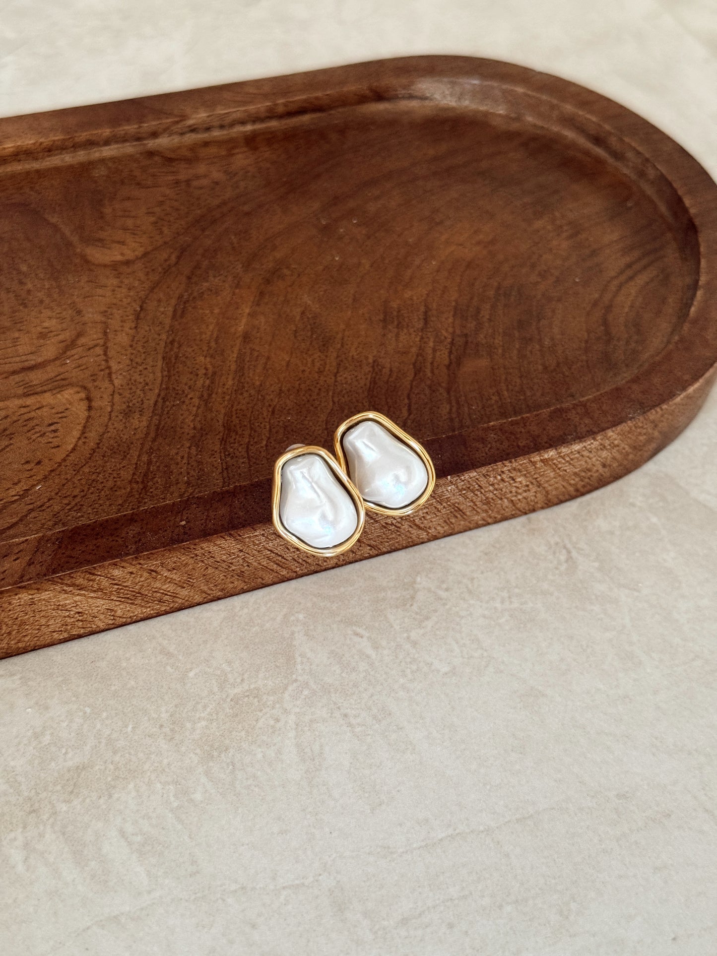 Pearl earrings