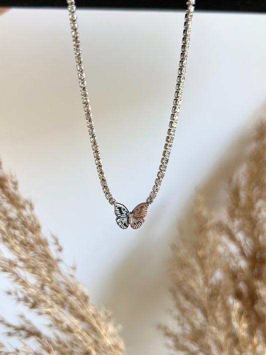 Mini Butterfly Tennis necklace