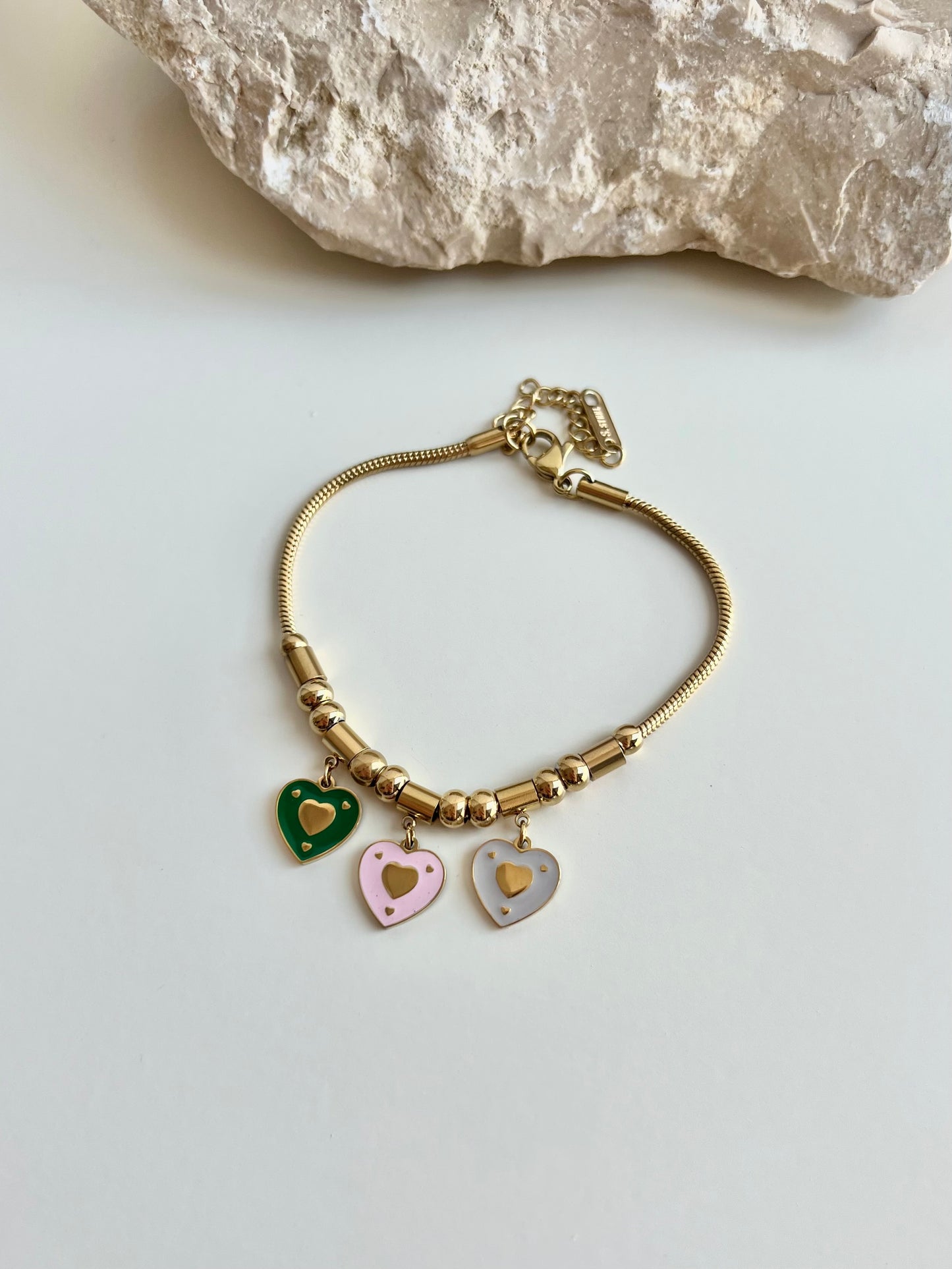 Triple heart bracelet