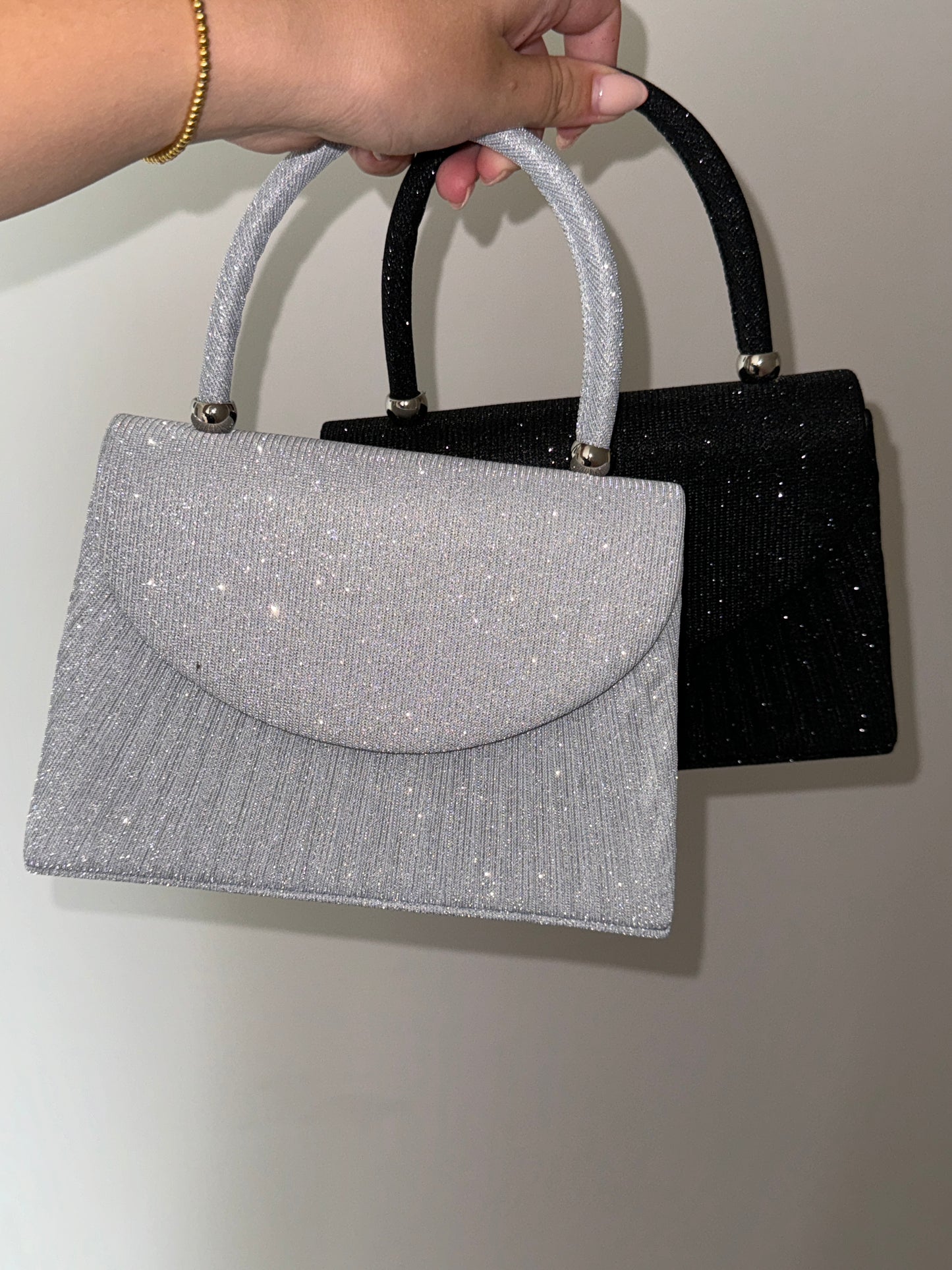 Glitter handbags