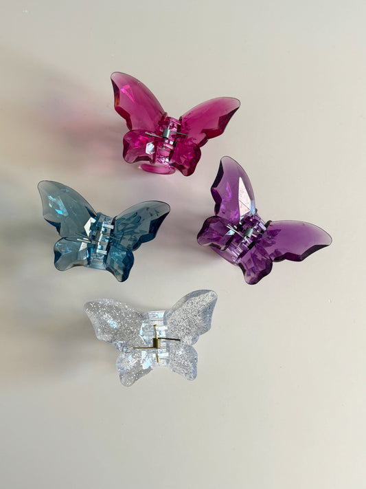 Butterfly hair clips