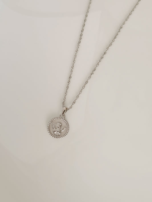 Angel necklace silver