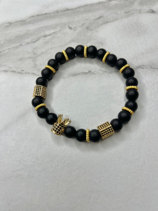 Black Crown bracelet men