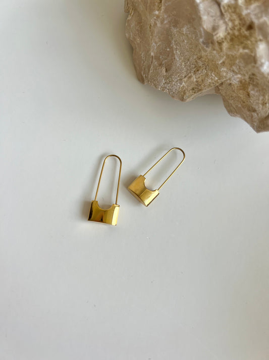 Lock earrings