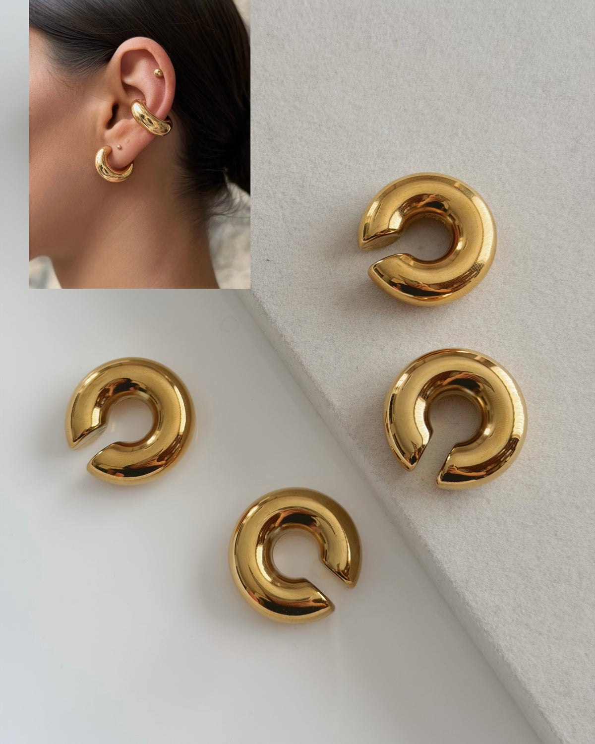 Chunky ear cuffs