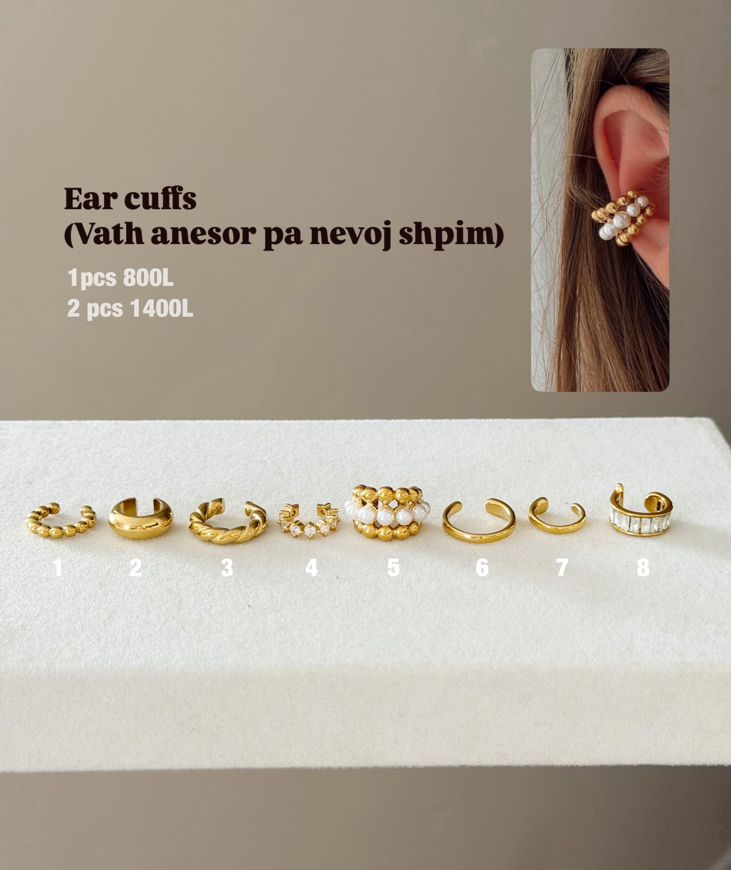 Ear cuffs