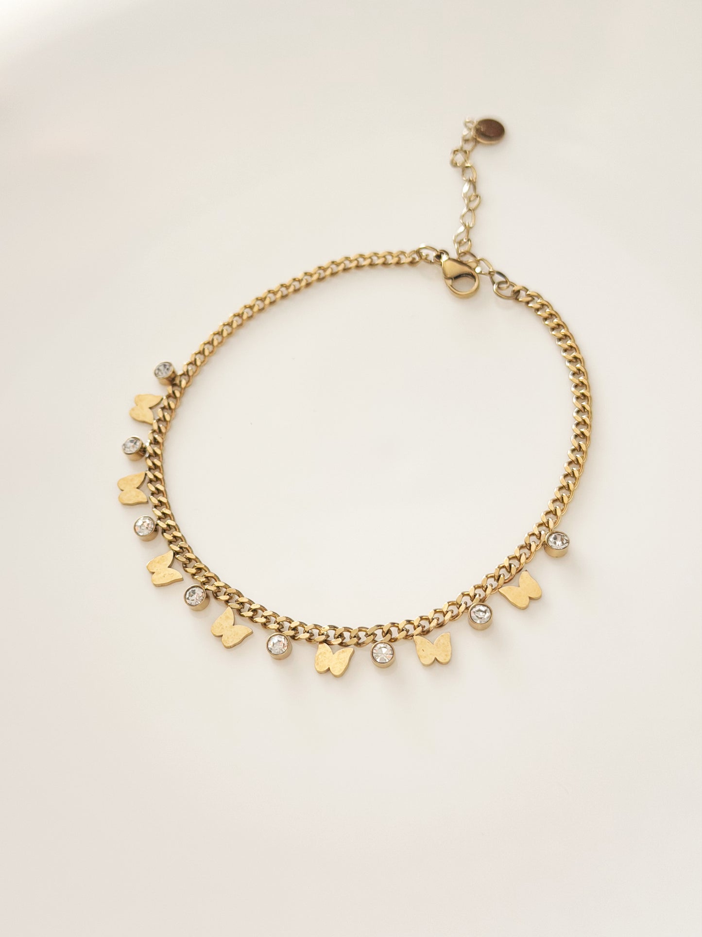 Butterfly anklet