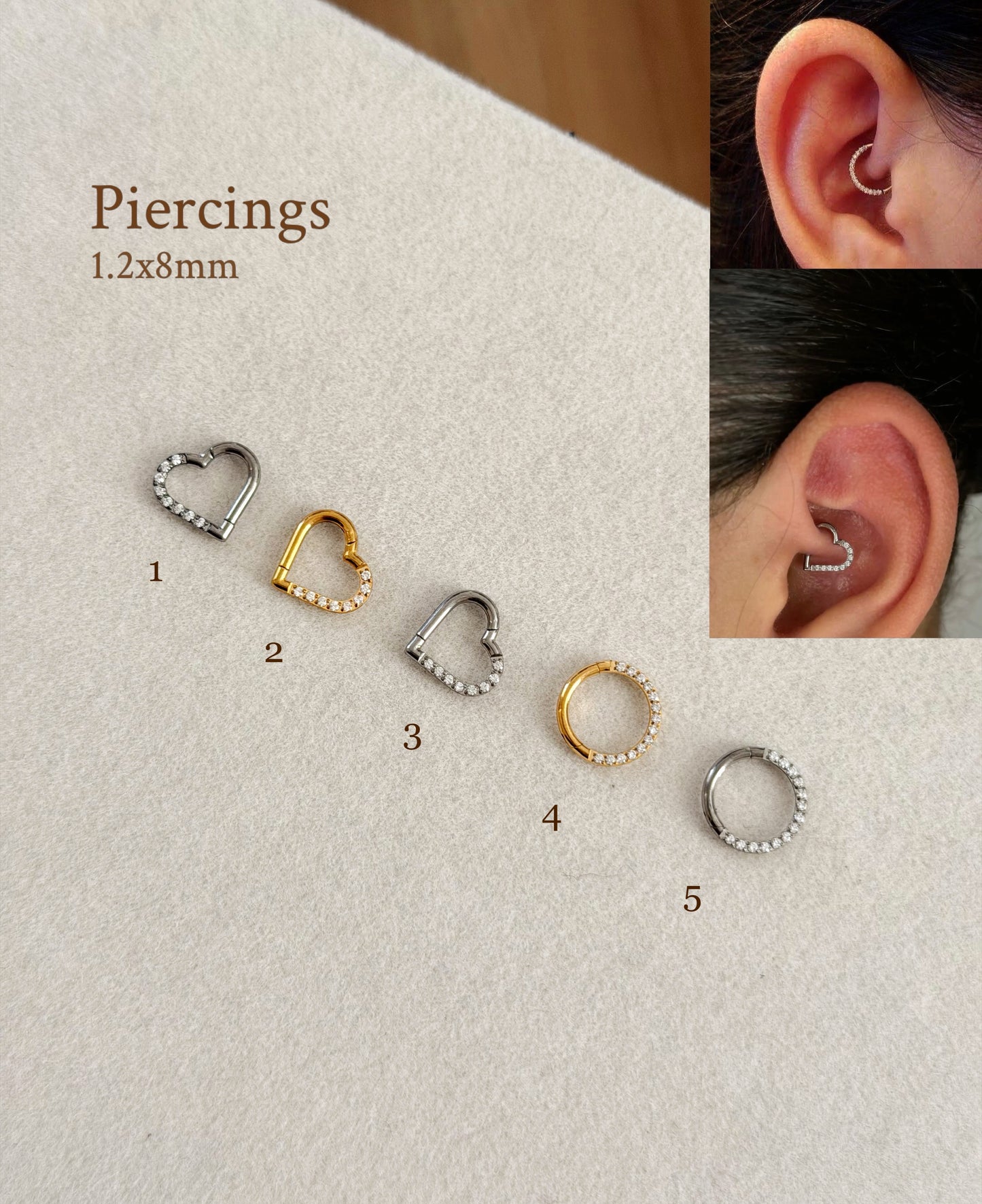Ear and nose piercings