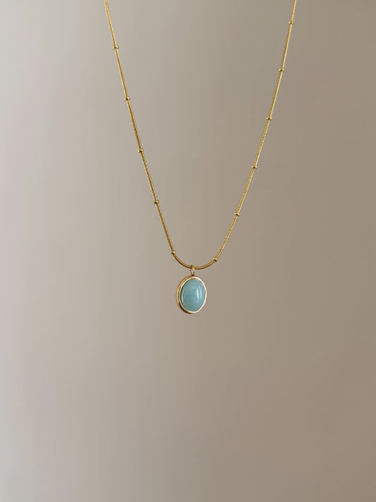 Blue stone necklace
