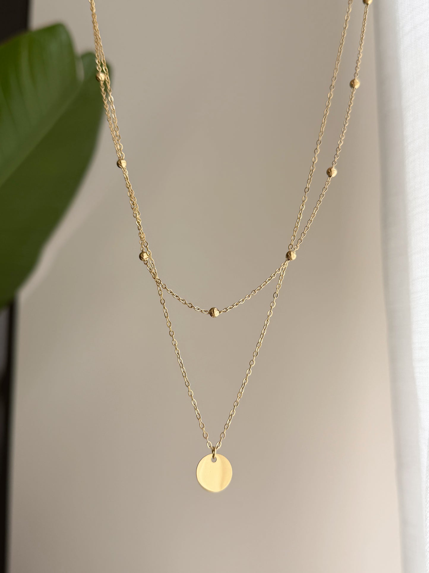 Double chain necklace