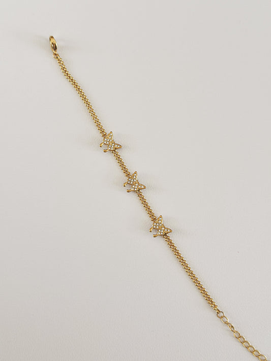 Butterfly gold bracelet