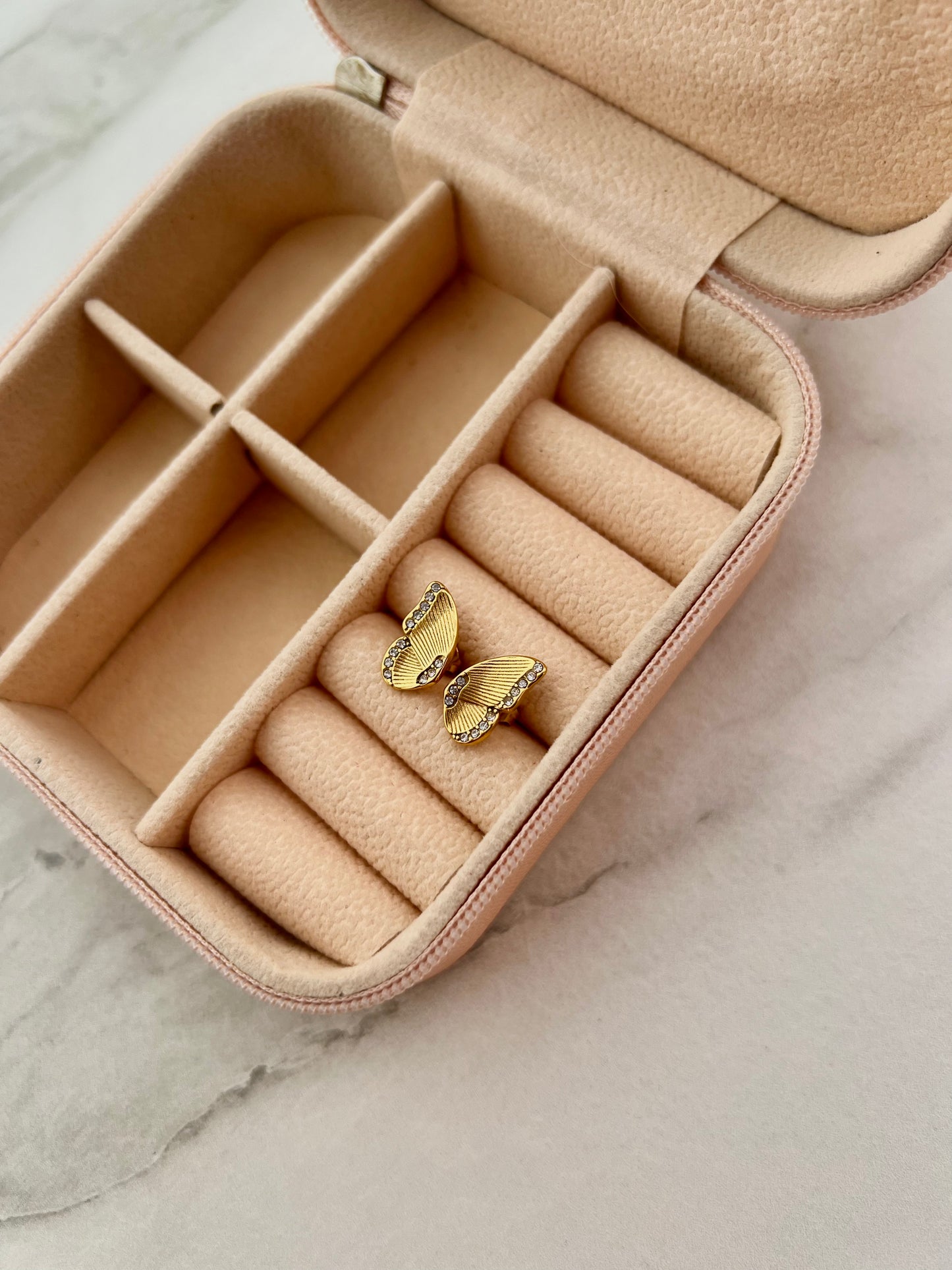 Butterfly studs earrings