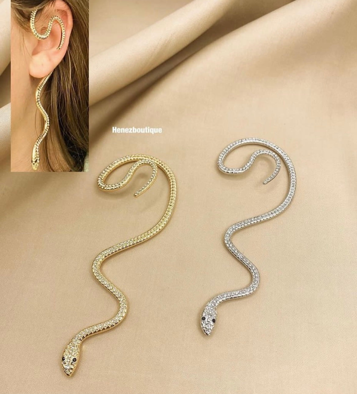 Ear cuff snake