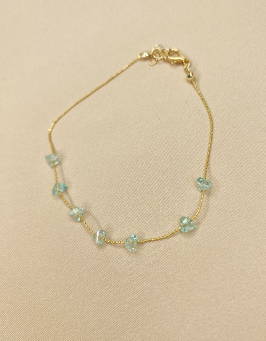 Blue bead Anklet