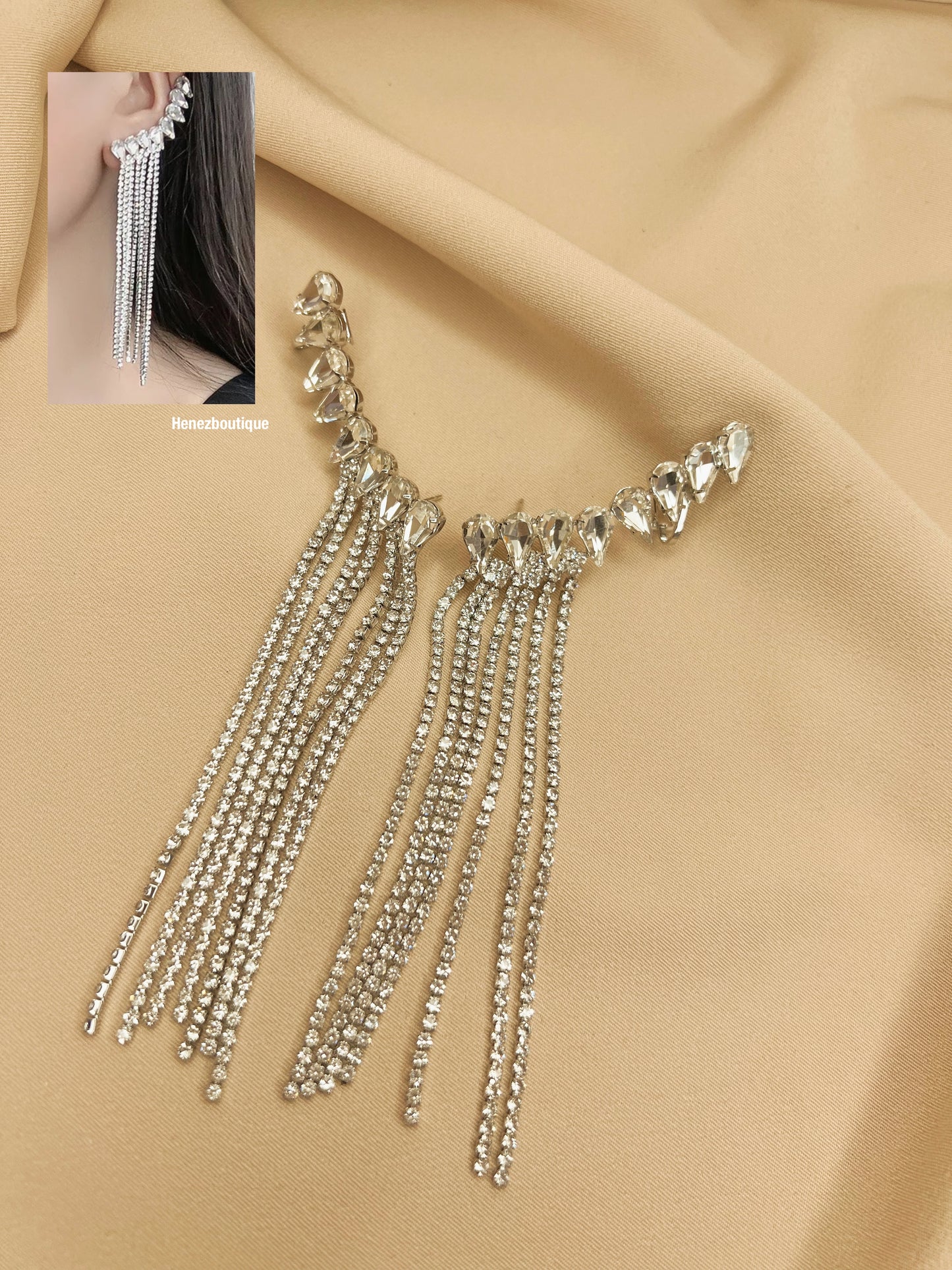 Long tassel earrings