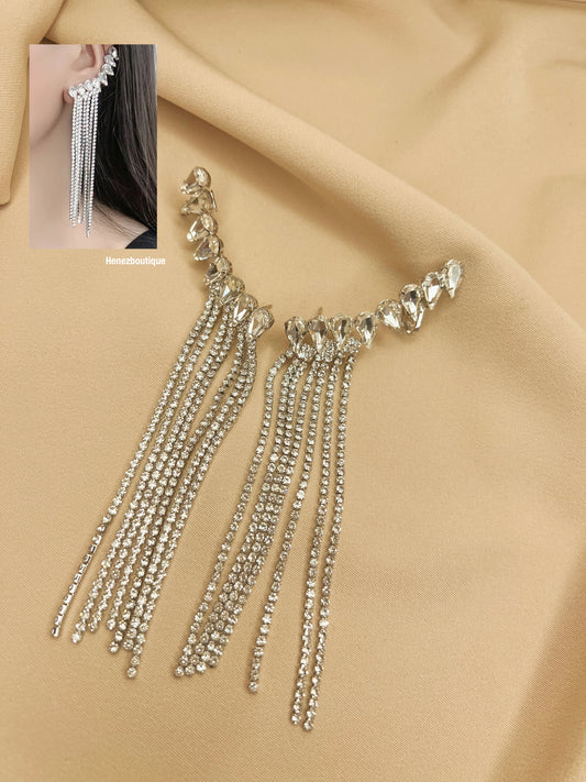 Long tassel earrings