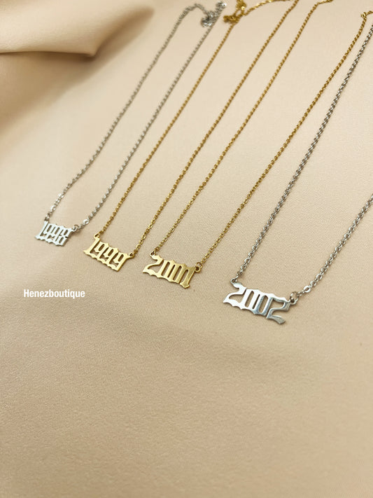 Birth Year necklace