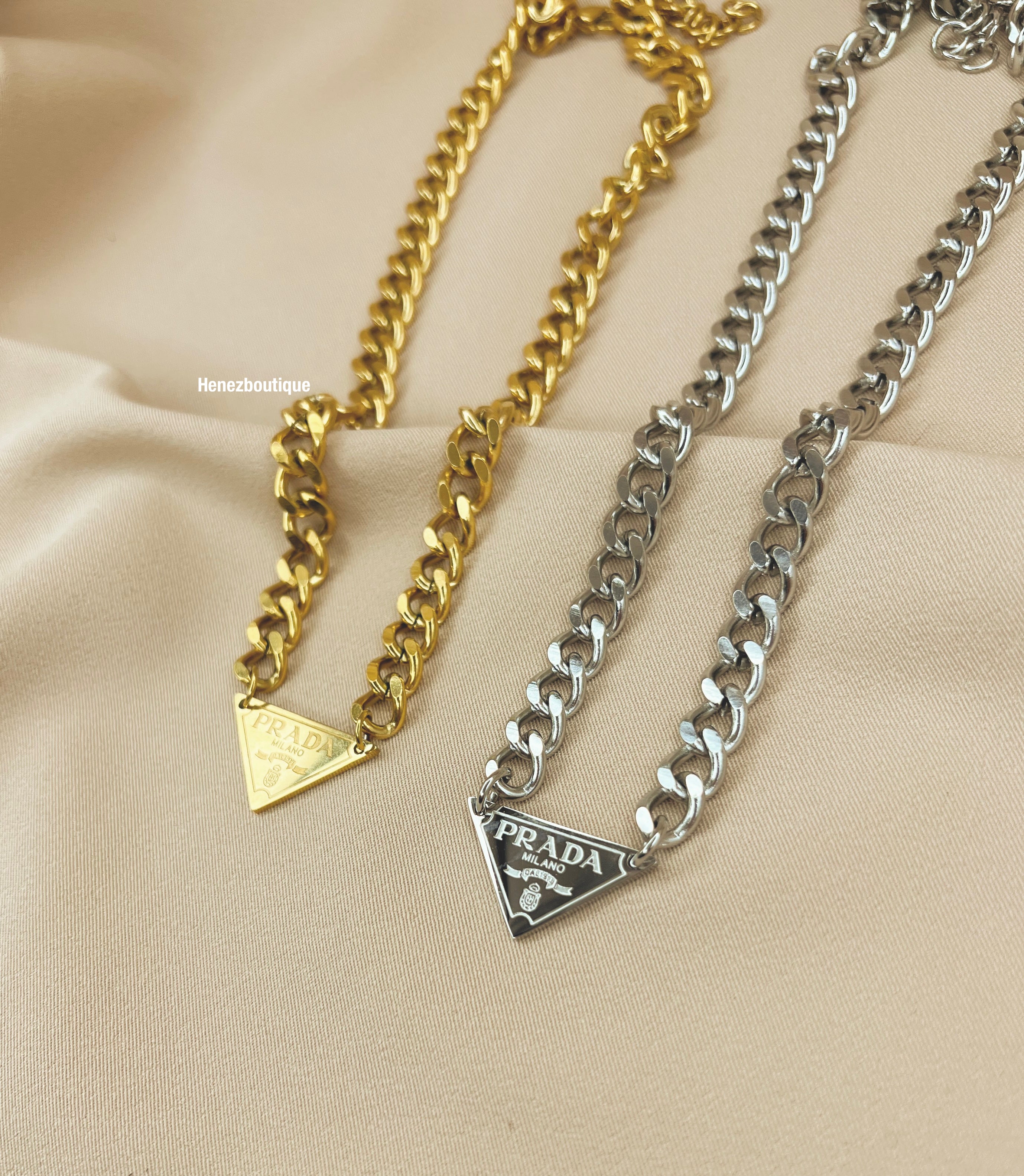 Prada necklace online chain