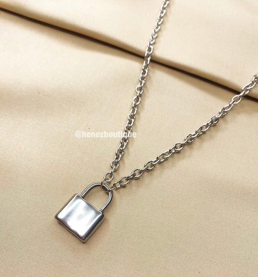 Lock unisex necklace